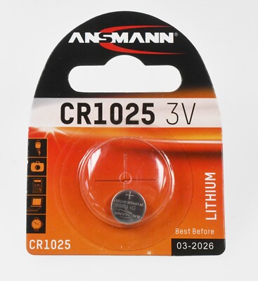 CR1025 Knopfzelle Batterie 1025 3V Ansmann