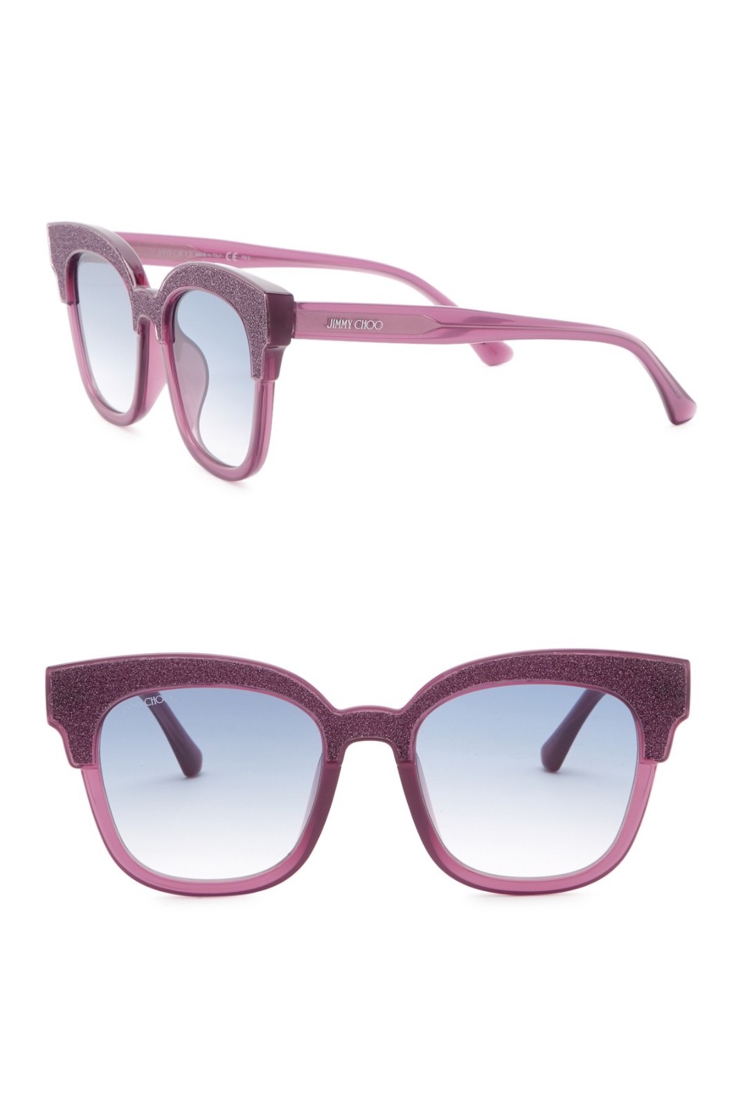 JIMMY CHOO Mayela 50mm Glitter Square Sunglasses 395.00 eBay