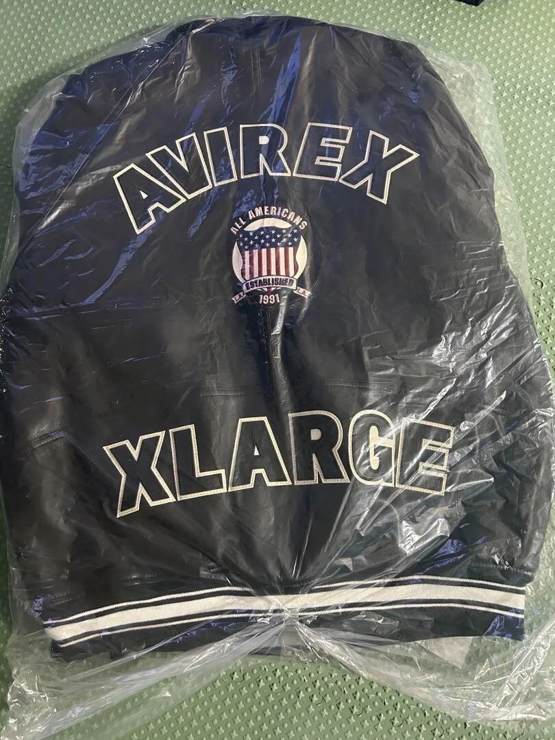 AVIREX USA XLARGE Varsity Leather Jacket Size XL unused new