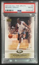 MICHAEL JORDAN PSA 8 2011-12 UPPER DECK ALL-TIME GREATS #10 01/80 TAR HEELS