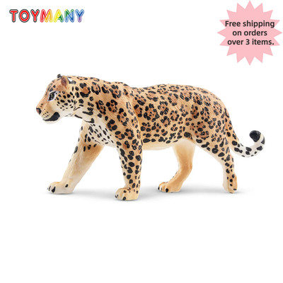 Toymany Walking Female Cheetah Figurine Toy  Wild Animal Decoration