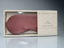 NEW Casaluna Luxuriously Soft 100% Silk Eye Sleep Mask -Modern Pink 8.5" x 3.5"