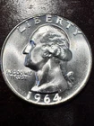 90% Silver Lot of (15) 5- 1964 BU Quarters 10- Mercury Dimes Various Years-NICE!