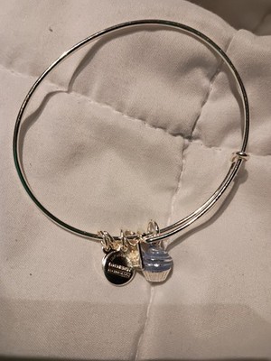 Alex And Ani Silver Bracelet With Cupcake Charm.  New W/O Tags