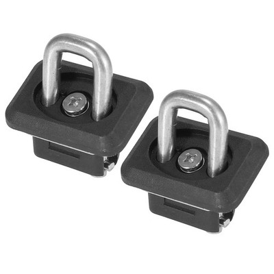 2pcs Attacher Ancre Camion Lit Rétractable Ancre Côté Paroi Anneau