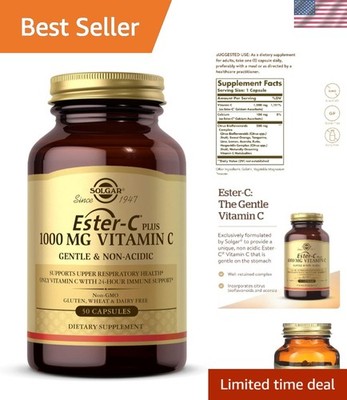 Ester-C Plus 1000 mg Vitamin C - Supports Immune & Skin Health, 50 Count