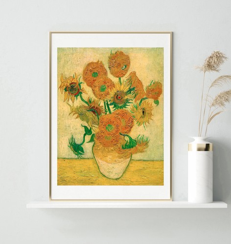 Art print Van Gogh Sunflowers giclee print poster gallery wall art flower art - Picture 3 of 11