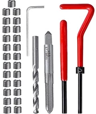 30 Piece M6 x 1.0mm Thread Repair Kit, HSS Drill Helicoil Kit,...