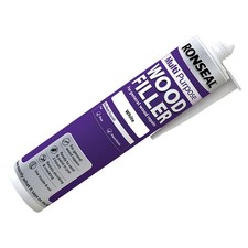 Image of Ronseal Multipurpose Wood Filler Cartridge White 310ml