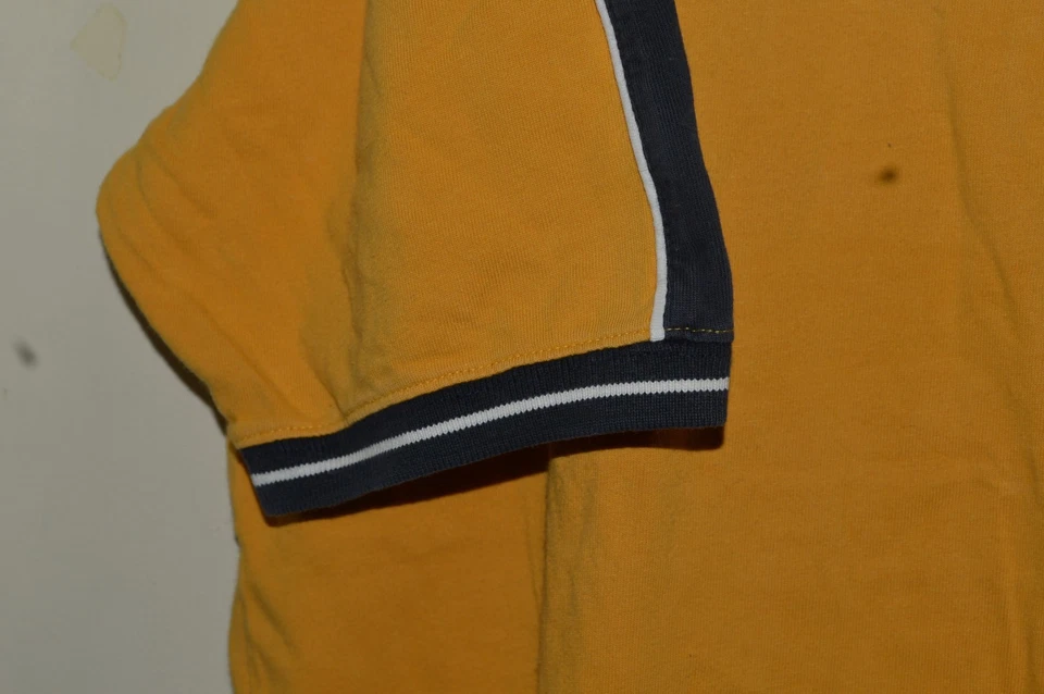 Camiseta STRUCTURE SPORT Talla L 100% Algodón Amarillo Negro Rayas Circa Años 80 Orig Foto 4 de 4