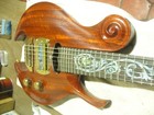 custom hand made one of a kind scroll electric guitar — photo 1