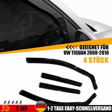 Windabweiser Regenabweiser Renschutz 8-teilig Satz Schwarz für VW Tiguan 08-16