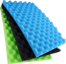 Pond Filter Foam 17x11 Fine Medium Coarse Sponge Media Set Fish Tank