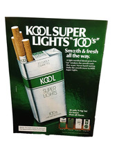1979 KOOL Super Lights 100s Cigarette Ad – Menthol Low Tar Vintage Print