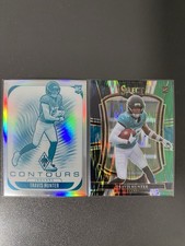 Panini Phoenix/Select Travis Hunter Jaguars Rookie 2-Card Lot Contours #15 #128