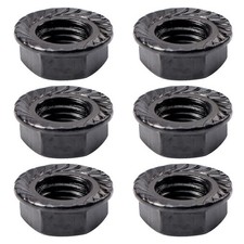 6 Pack Heavy Duty M8 Bicycle Square Hole Central Screw Crank Sprocket Seal Nut