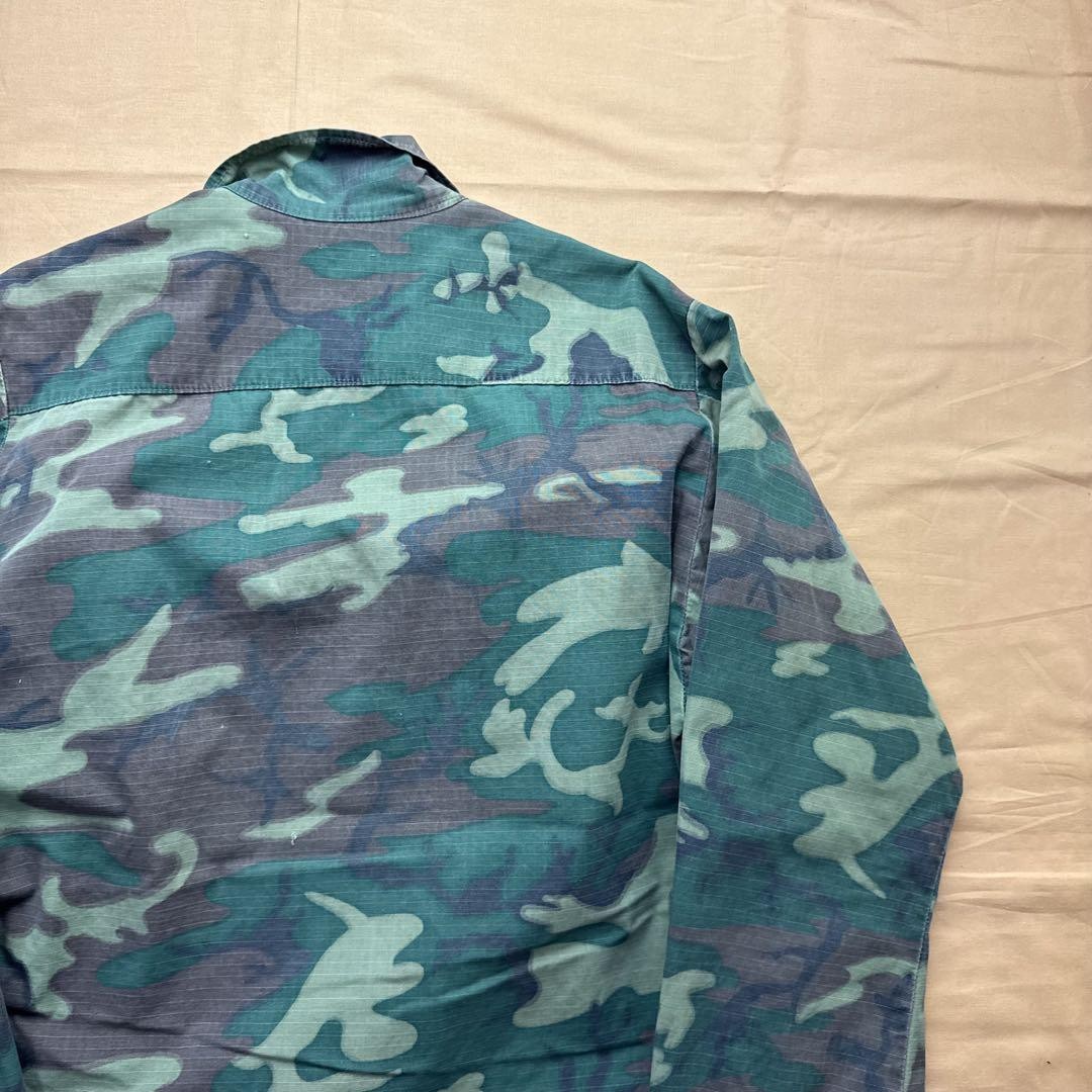 ジャケット・アウター 60s US.Army GREEN LEAF JUNGLE FATIGUE 60s Vintage US ARMY Jungle Fatigue Vietnam Rip Stop Jacket