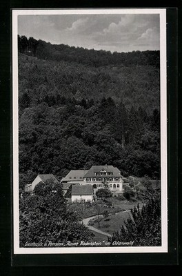 Fränkisch-Crumbach, Gasthaus Pension Ruine Rodenstein, Ansichtskarte 
