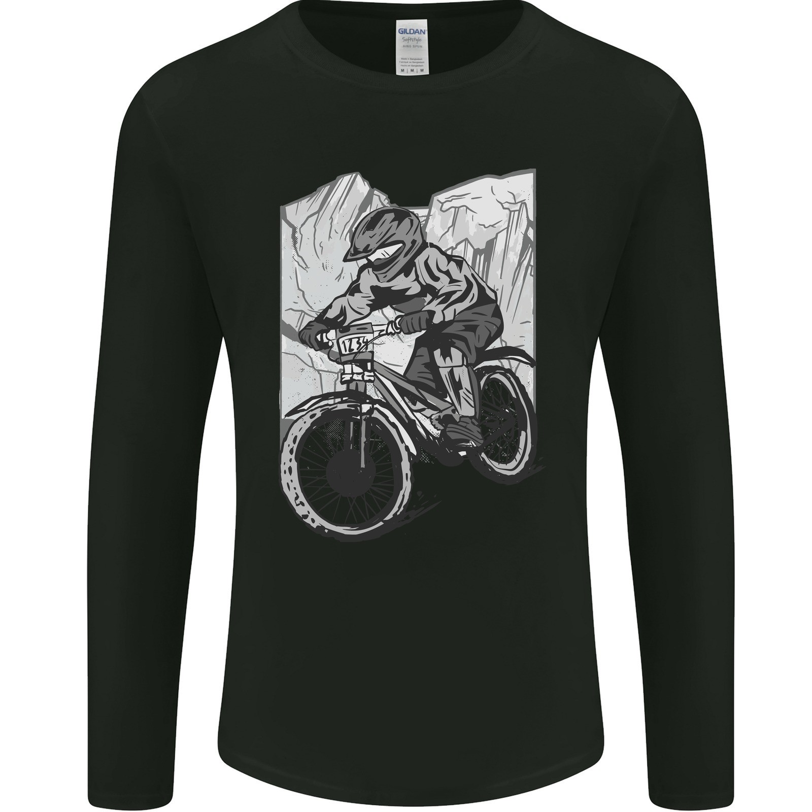 Camiseta De Manga Larga Para Hombre De Ciclismo De Montaña Descendente DH