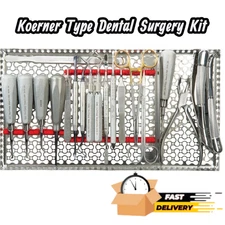 Koerner Style Professional Dental Surgery Kit | Complete Oral Instrument Set