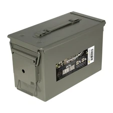 Strategy 50 Caliber Metal Ammo Storage Box 12 in. x 6.125 in. x 7.25 in, Green