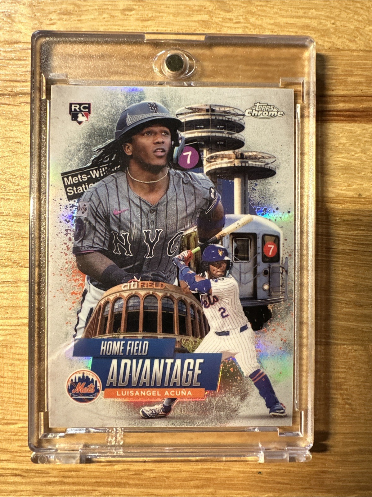 2025 Topps Chrome Baseball #HA-31 LUISANGEL ACUNA Home Field Advantage CASE HIT
