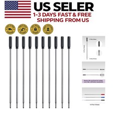 Black Ink Pen Refills, 10pcs - 1mm Medium Point for Ultimate Performance