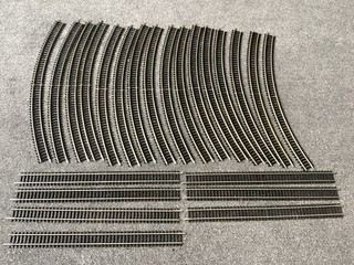 Hornby R609 & R601 Job Lot Of Large Curves And Straights Nickel Silver OO Gauge