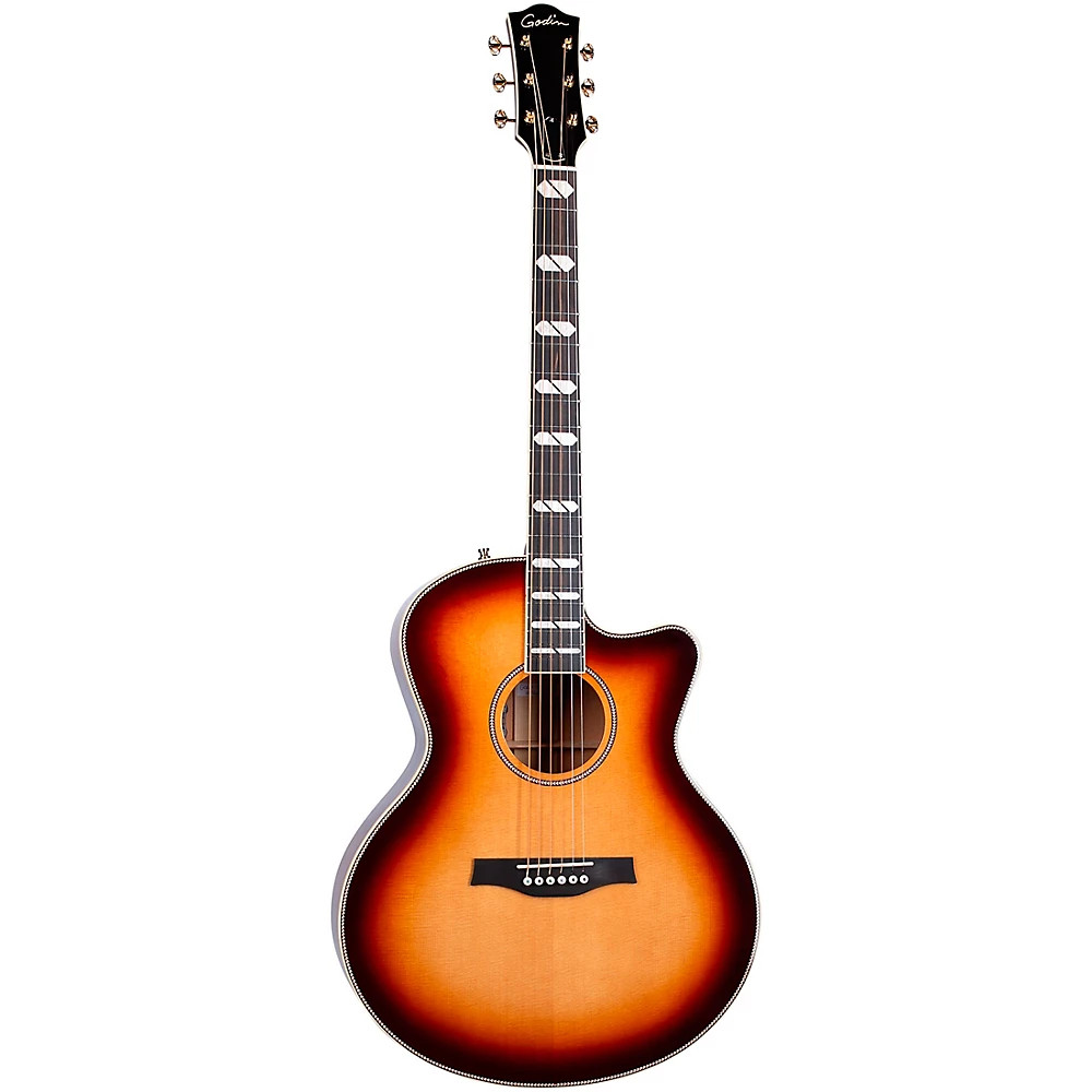 Godin Connaisseur Mahogany Mini Jumbo Acoustic-Electric Guitar Sunset Burst 401990₽
