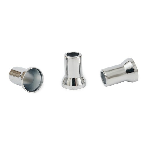 Silver Car Stem Sleeves Valves Hex Cap TR413 Chrome Cover Accessories Set Kit - Picture 2 of 12