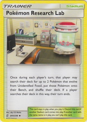 4x NM-Mint Pokemon Research Lab - 205/236 - Uncommon Pokemon Unified Minds