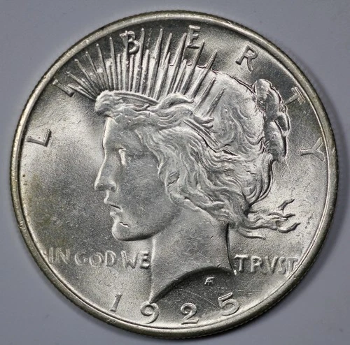 1925 Peace Silver $1 Dollar UNC