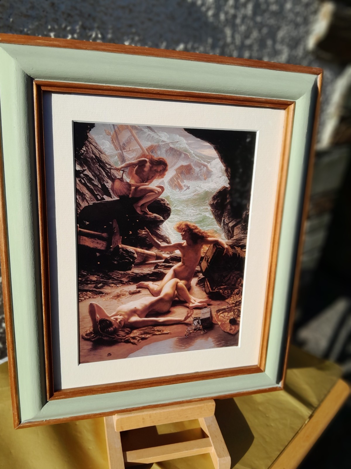 The Cave of the Storm Nymphs Copy Print by Sir Edward Poynter in Upcycled Frame