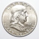 1955 Franklin Half Dollar AU (O314)
