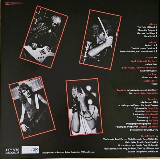 ISCARIOT – Arisen (Demo 1985) (LIM. 200 HAND NUMBERED BLACK LP*US METAL KILLER)
