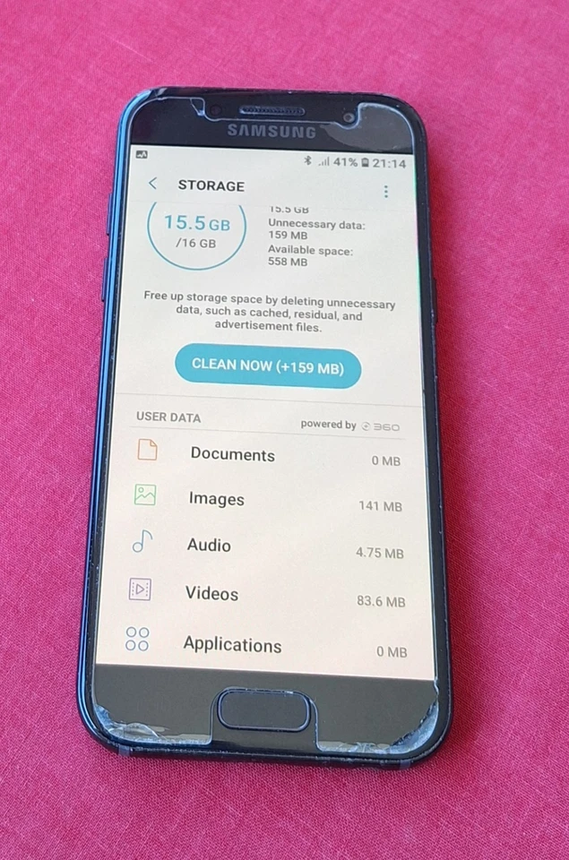 Samsung Galaxy A3 (2017) SM-A320FL Smartphone, 16GB , Black, Vodafone, WORKING, photo 4 of 5