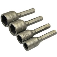 "Makita® ZubehöR SteckschlüSsel Magnetisch Sw 8/10/12/13 1/4\" 50 Mm B-57554 - 4Er"