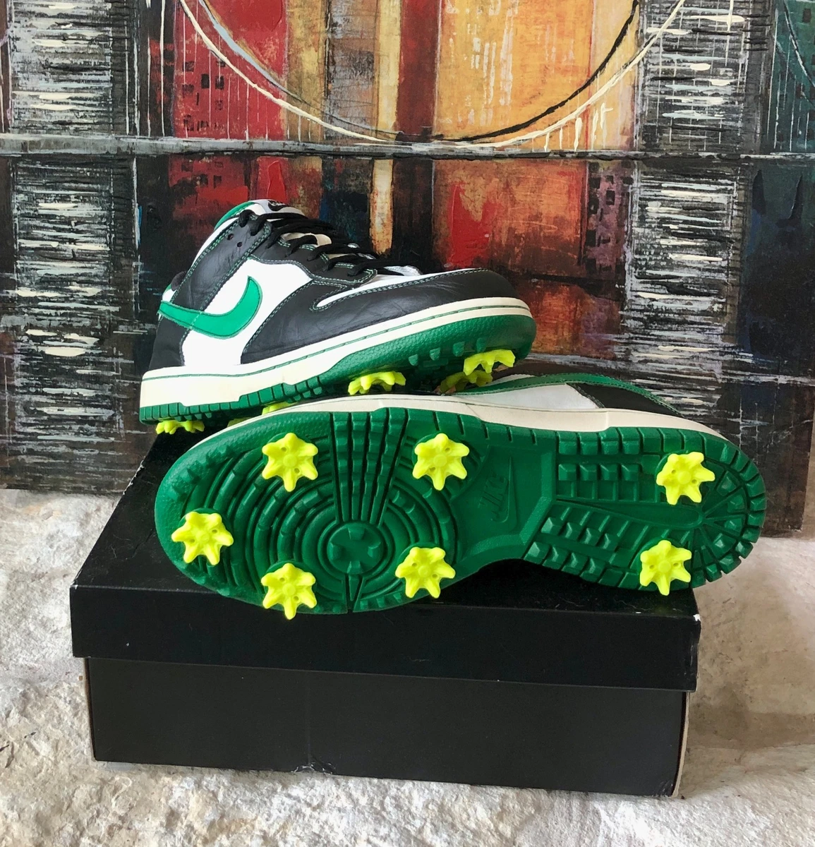 NIKE GOLF DUNK LOW NG SL ゴルフシューズ 23.5 Preços baixos em Nike Dunk Golf NG Low White Court Green | eBay