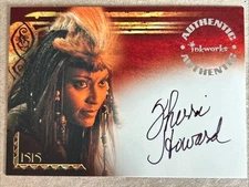 Inkworks The Scorpion King Card A3 Sherri Howard as Queen Isis Autograph Auto