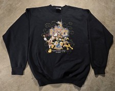 Vtg Disneyland Resort 50th Ann Sweatshirt M/L Black Happiest Homecoming On Earth