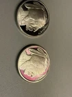 Lot Of Two 1 Ounce Fine 999 Silver Buffalo Rounds