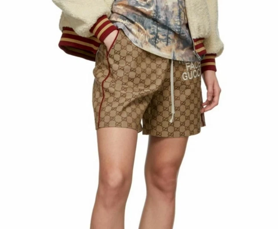 Gucci Beige The North Face Edition Shorts Women Size S Orginal $1200 - Image 3 of 4