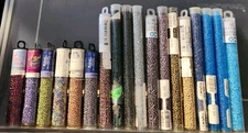 11/0 Seed Beads Lot 18 Tubes Czech Japanese Multi-colored Jewelry Embroidery New