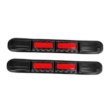 2 PCS Anti-Collision Patch Bumper Guard Strip, Anti-Scratch Bumper Red