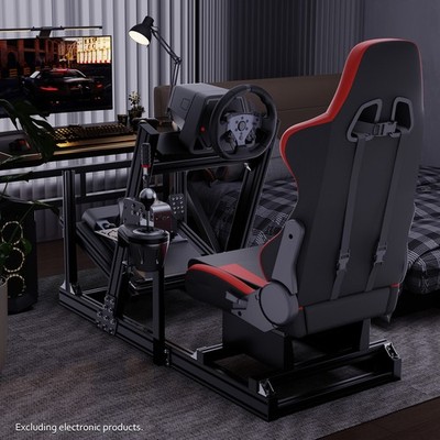 Hottoby 4080Aluminum F1 Racing Simulator Cockpit Stand Fit Logitech Thrustmaster
