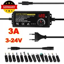Steckernetzteil Regelbar 72W 3A DC 3V-24V Schalt Netzteil Trafo Schaltnetzteil