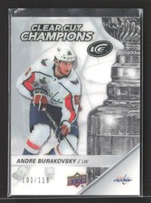 2019 Upper Deck Ice Clear Cut Champions Andre Burakovsky #CCC-AB 103/118