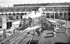 Railroad Train Station Roundhouse San Bernardino California CA - Reprint