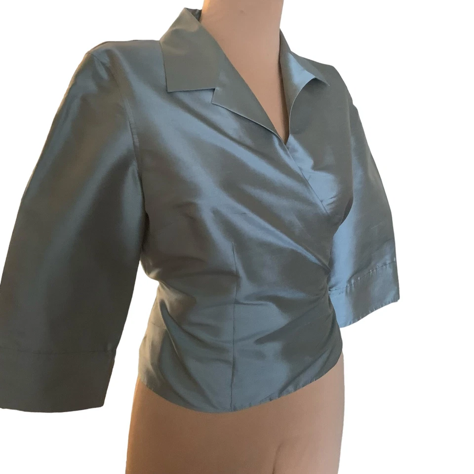 2 изделия 100% шелк Talbots женщин брюки костюм, шелк надежном Топ комплект размер S - Изображение 4 из 4