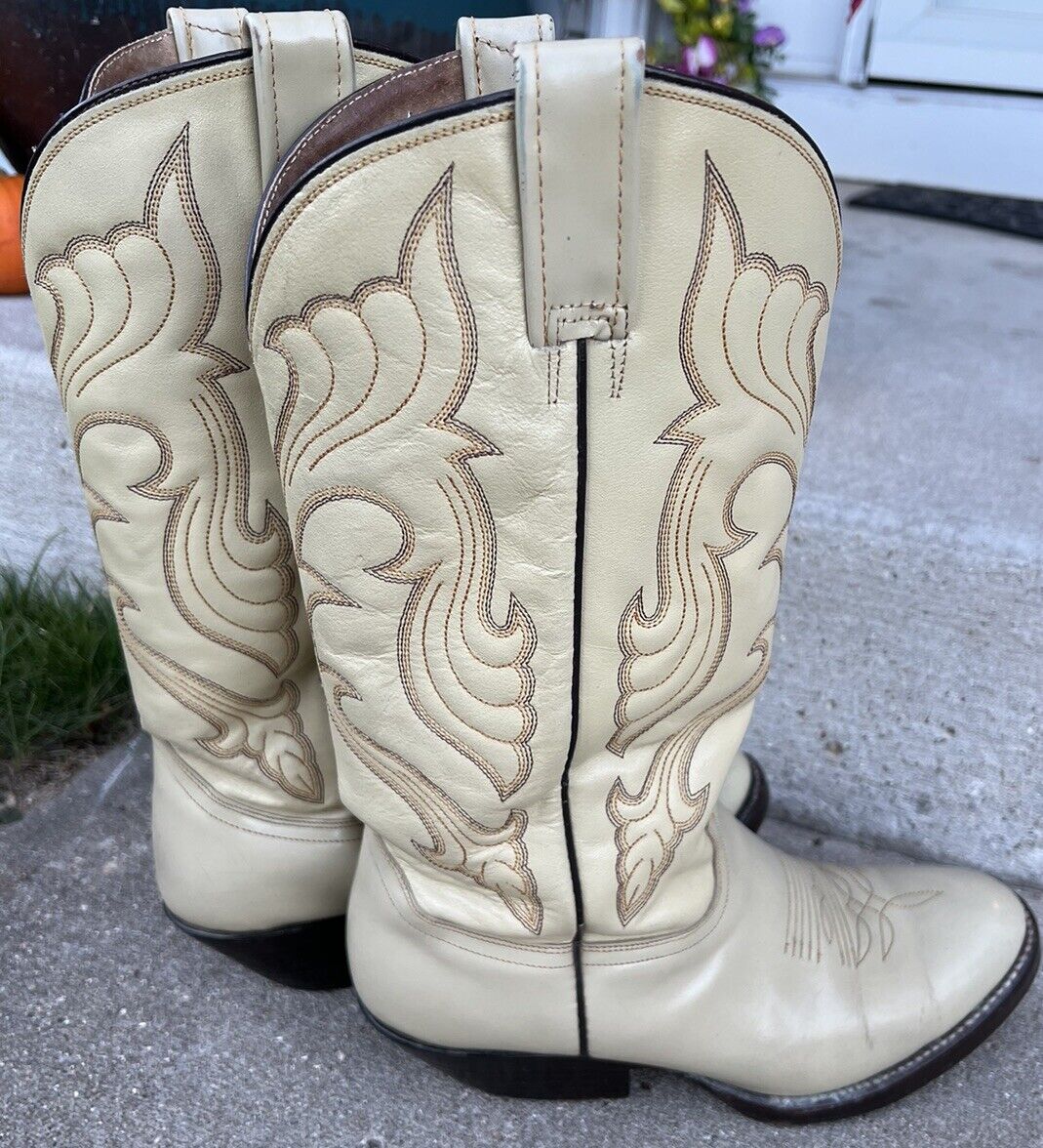 Botas Jaca Men Leather Western Cowboy Boots Size 27.5/8.5 EE Botas Jaca Men Leather Western Cowboy Boots Size 27.5/8.5 EE